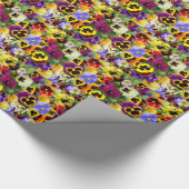 パンジーかわいらし ラッピングペーパー (コーナー)