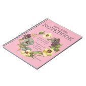 「パンジーがいる、それは…」 パーソナライズ ノートブック (左側)