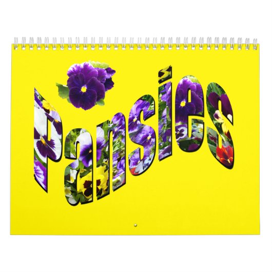 パンジーで私の世界を彩かわいらしり カレンダー (カバー)