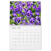 パンジーで私の世界を彩かわいらしり カレンダー (2月 2027)