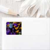 パンジーとフクロウ住所 シール (インサイチュ)