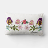 パンジーとフレンズのポリエステル製腰枕 ランバークッション (裏面)
