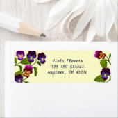 パンジーとViolasのカスタマイズ可能なラベル ラベル (インサイチュ)