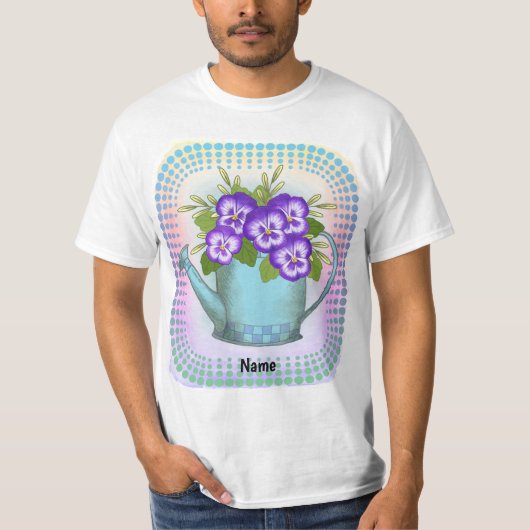 パンジーのじょうろ Tシャツ (正面)