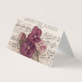 パンジーのカードの中で