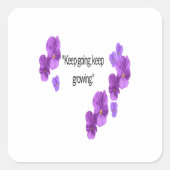 パンジーのシール スクエアシール (正面)