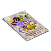 パンジーのスプレー#引用文の2つの~のノート ノートブック (右側)