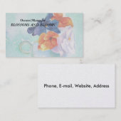 パンジーのティーカップカスタマイズ可能な名刺 名刺 (正面/裏面)