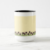 パンジーのマグの列 マグカップ (中央)