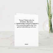 パンジーのメッセージカード カード (裏面)