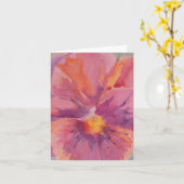 パンジーのメッセージカード カード (黄色い花)