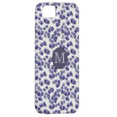 パンジーのモノグラムのiPhoneの場合 Case-Mate iPhoneケース (裏面/右)