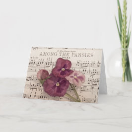 パンジーの中で カード