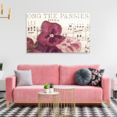 パンジーの中で キャンバスプリント (インサイチュ (リビング))