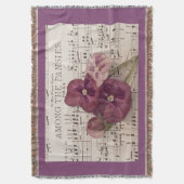 パンジーの中で スローブランケット (正面縦)