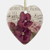 パンジーの中で セラミックオーナメント (右)