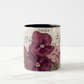 パンジーの中で ツートーンマグカップ (中央)