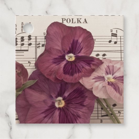 パンジーの中で フェイバータグ (正面)