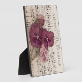 パンジーの中で フォトプラーク (側面)