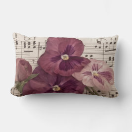 パンジーの中で ランバークッション