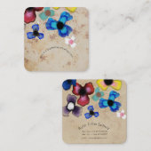 パンジーの名刺ユニーク スクエア名刺 (正面/裏面)