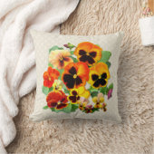 パンジーの夕日 クッション (ブランケット)