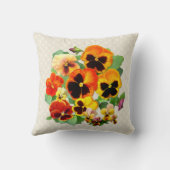 パンジーの夕日 クッション (裏面)