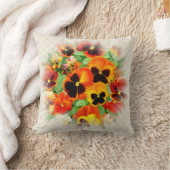 パンジーの夕日 クッション (ブランケット)