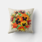 パンジーの夕日 クッション (裏面)