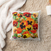 パンジーの夕日 クッション (ブランケット)