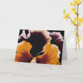 パンジーの挨拶状 カード (黄色い花)