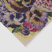 パンジーの旧式な変化の庭のティッシュペーパー 薄葉紙 (詳細)
