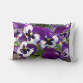 パンジーの枕 ランバークッション (裏面)