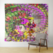 パンジーの渦..... タペストリー (インサイチュ(横))