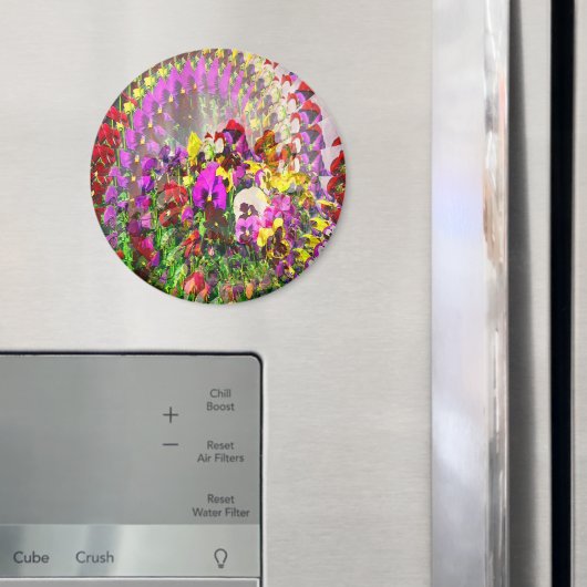 パンジーの渦..... マグネット (インサイチュ (冷蔵庫))