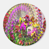 パンジーの渦..... マグネット (正面)