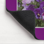 パンジーの紫色 マウスパッド (コーナー)