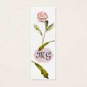 パンジーの花とイニシャル (正面)