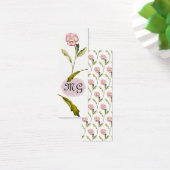 パンジーの花とイニシャル (デスク)