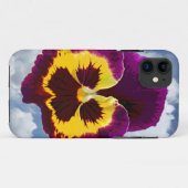 パンジーの花のみ+あなたのテキストとアイディア Case-Mate iPhoneケース (裏面(横))