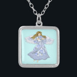 パンジーの花クリスチャン天使 シルバープレートネックレス<br><div class="desc">Pansy Angel Necklace、Angel Tシャツ、ArtMuvzイラストレーションによるAngelギフト。Matching Romantic Pansy Angel T-shirt for Mom、パパ、子供、ベビー。パンジーかわいらしエンジェルの誕生日とクリスマスプレゼント、トートバッグ、マグカップ、帽子。天使の贈り物は誰かをあなたに見せるのに思慮深く意味のある気に方法だ。あなたは友人、家族や愛する人のための贈り物を探しているかどうかは、それらに最適な天使の贈り物がある。天使の贈り物は宗教的または世俗的であることができ、すべての予算のために見つけることができる。天使の贈り物は、私たちみんな愛され気にて、常に希望があることを思い出させる。あなたの人生の天使の恋人が感謝し、感謝する何かであることを確かめ楽しむなさい。やっぱり数え考える!</div>
