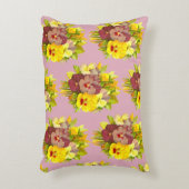 パンジーの花束 アクセントクッション (正面(垂直))