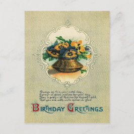 パンジーの花瓶 ポストカード