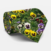 パンジーの花 ネクタイ (ロール)