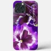 パンジーの花 紫 名前 Case-Mate iPhoneケース (裏面)