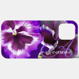 パンジーの花 紫 名前 iPhone 13 PRO MAXケース