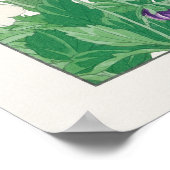 パンジーの花・赤・紫・黄パンジー香南 ポスター (角)