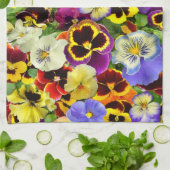 パンジーの~の台所タオル キッチンタオル (折り畳み)