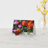 パンジーのFlowerbox カード (黄色い花)