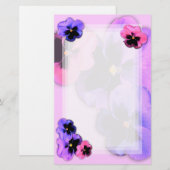パンジーオンピンク 便箋 (正面/裏面)